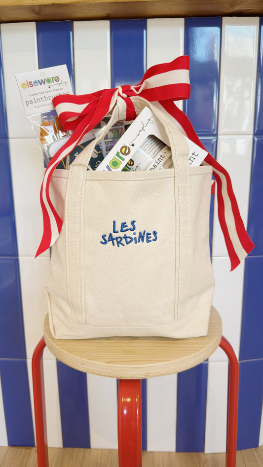Les Sardines art tote!