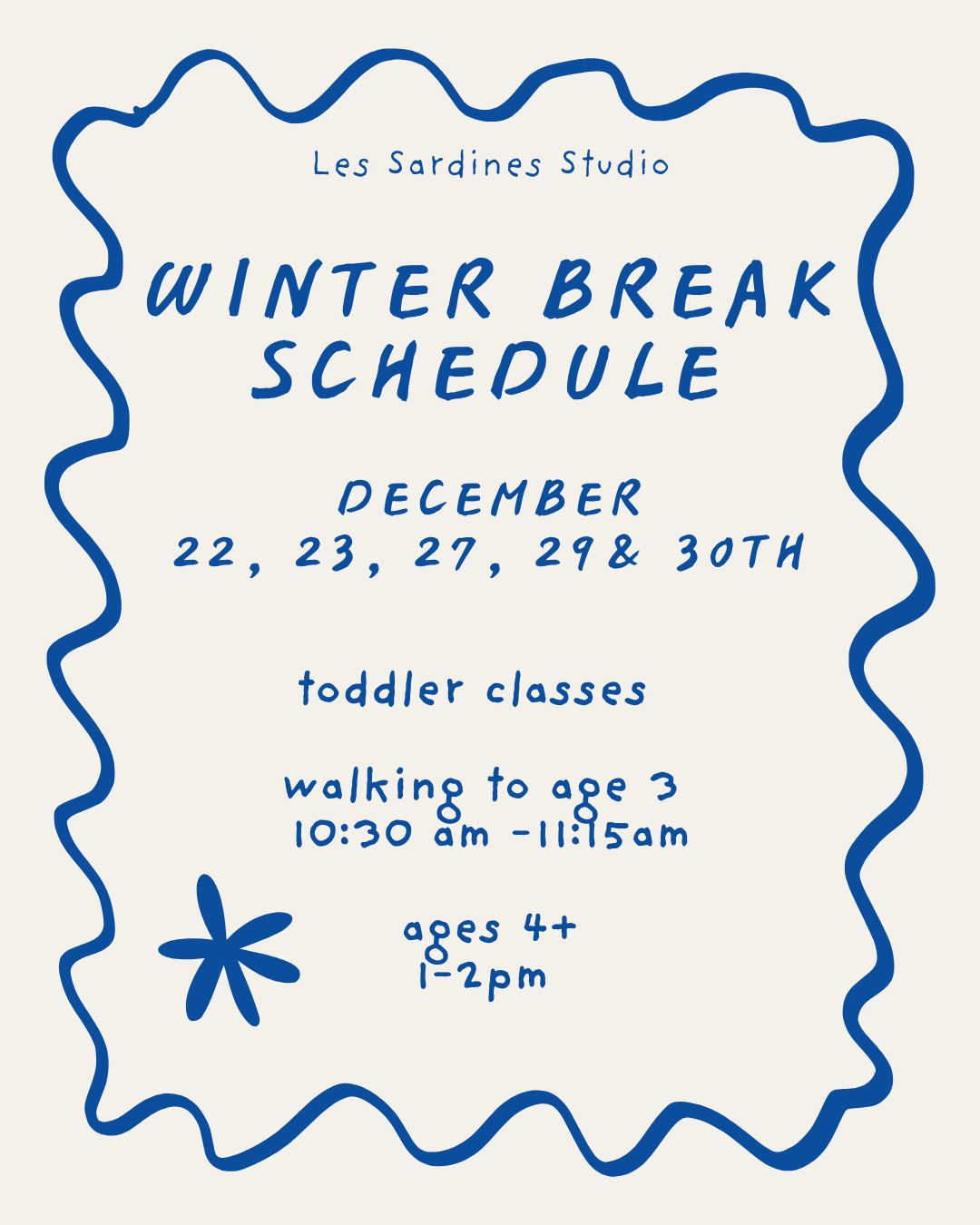 Winter Break Workshops